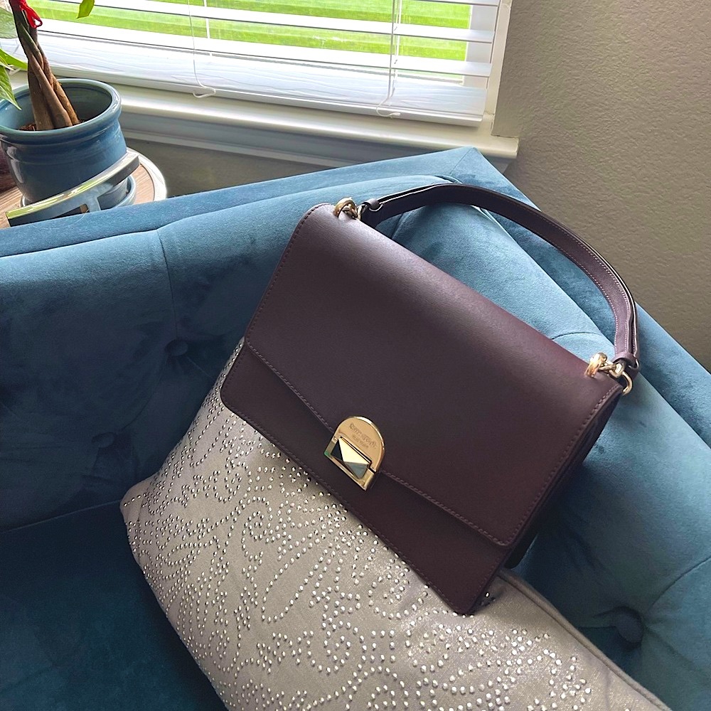 Gorgeous Kate Spade convertible shoulder/crossbody bag in Chocolate Cherry